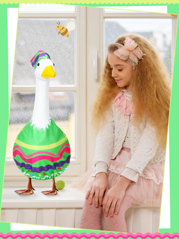 Outus cotton-polyester blend keeps goose costume soft and durable