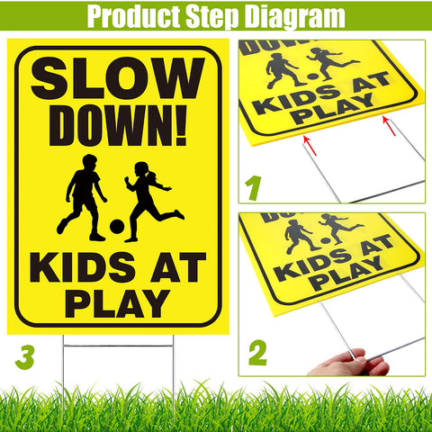 Outus Double-Sided Child Safety Sign increases visibility from both directions.