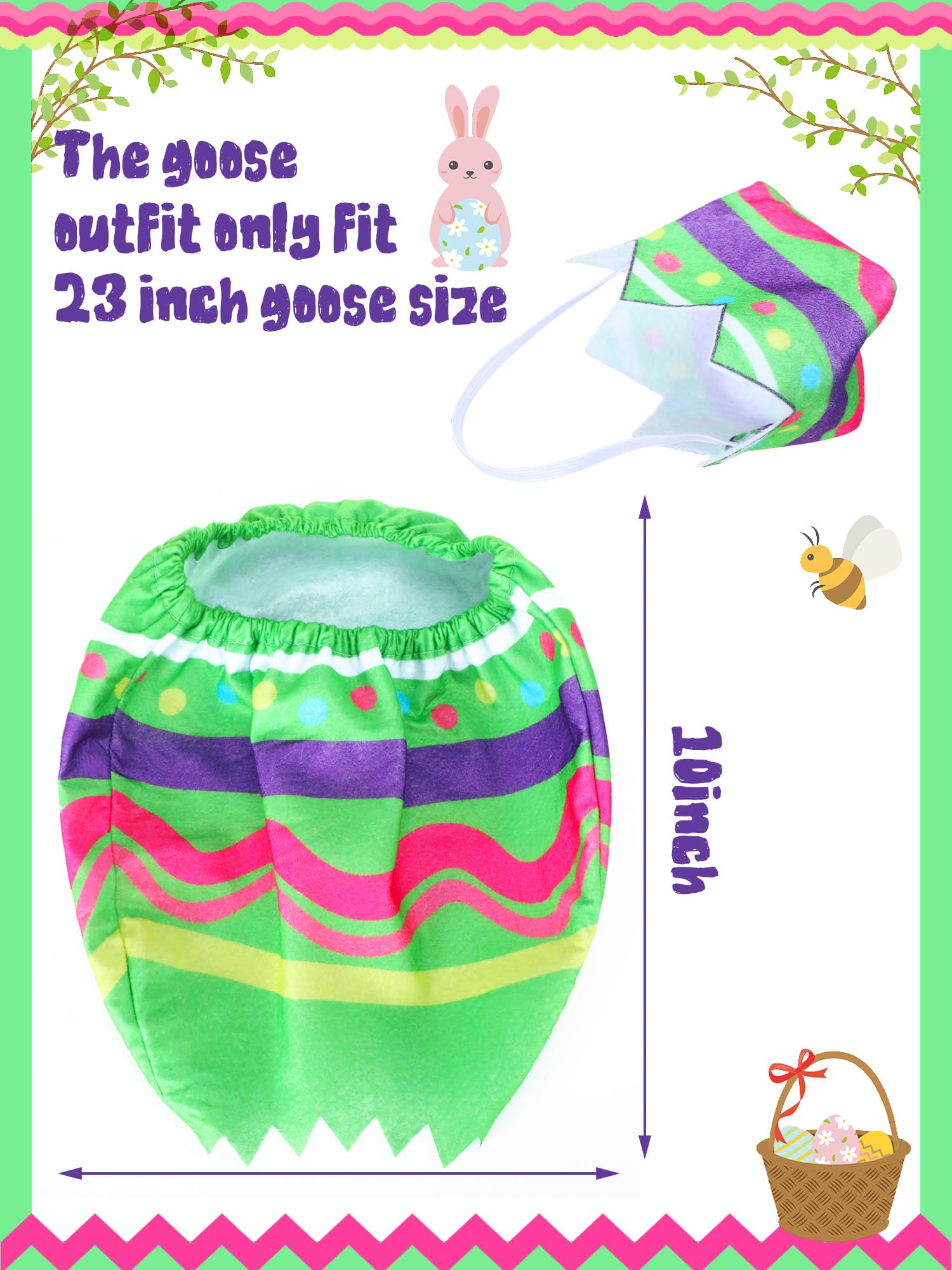 Outus Easter Egg Hat completes the goose costume look