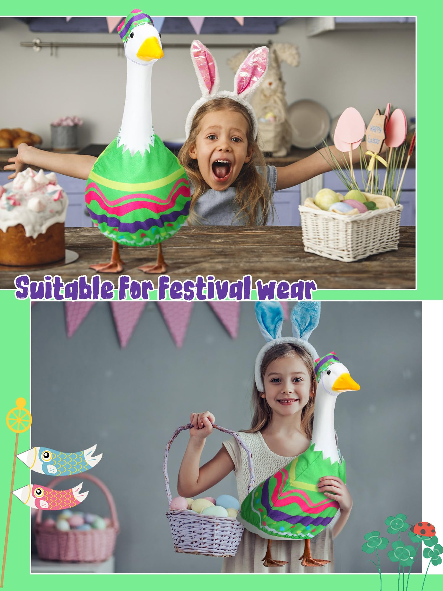 Outus Easter goose costume gift-ready presentation for loved ones