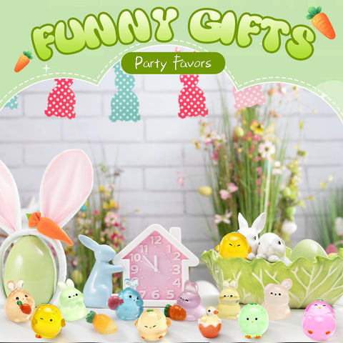 Outus resin chicks brighten tabletops and dollhouse mini landscapes with glow-in-the-dark charm.