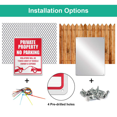 Outus eye-catching no parking message improves compliance at a glance.