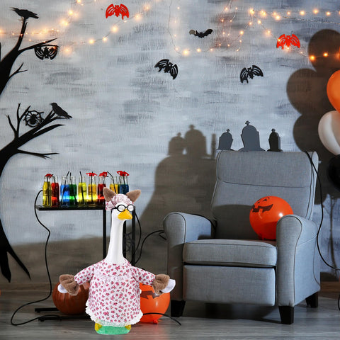 Outus porch goose costume boosts outdoor decor and smiles during holidays