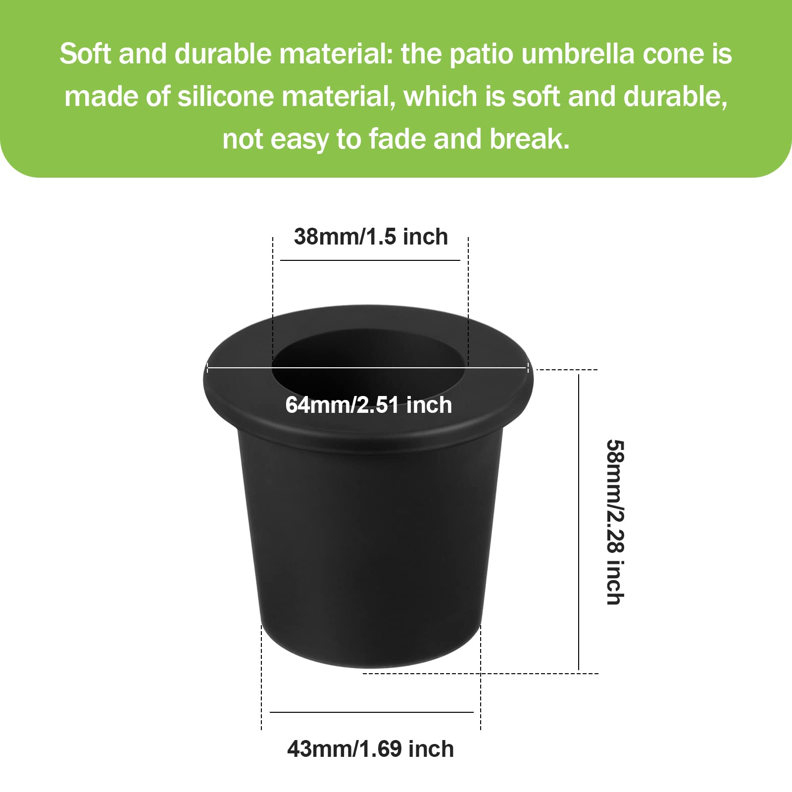 Outus stabilizer sleeve reduces wobble and protects furniture during windy days