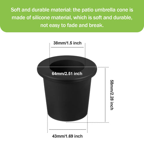 Outus stabilizer sleeve reduces wobble and protects furniture during windy days