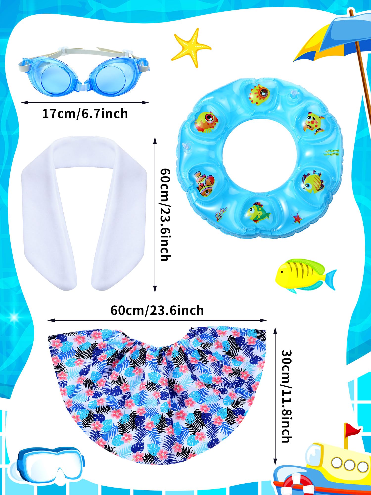 Outus goose outfit shorts brighten the yard with a breezy colorful look