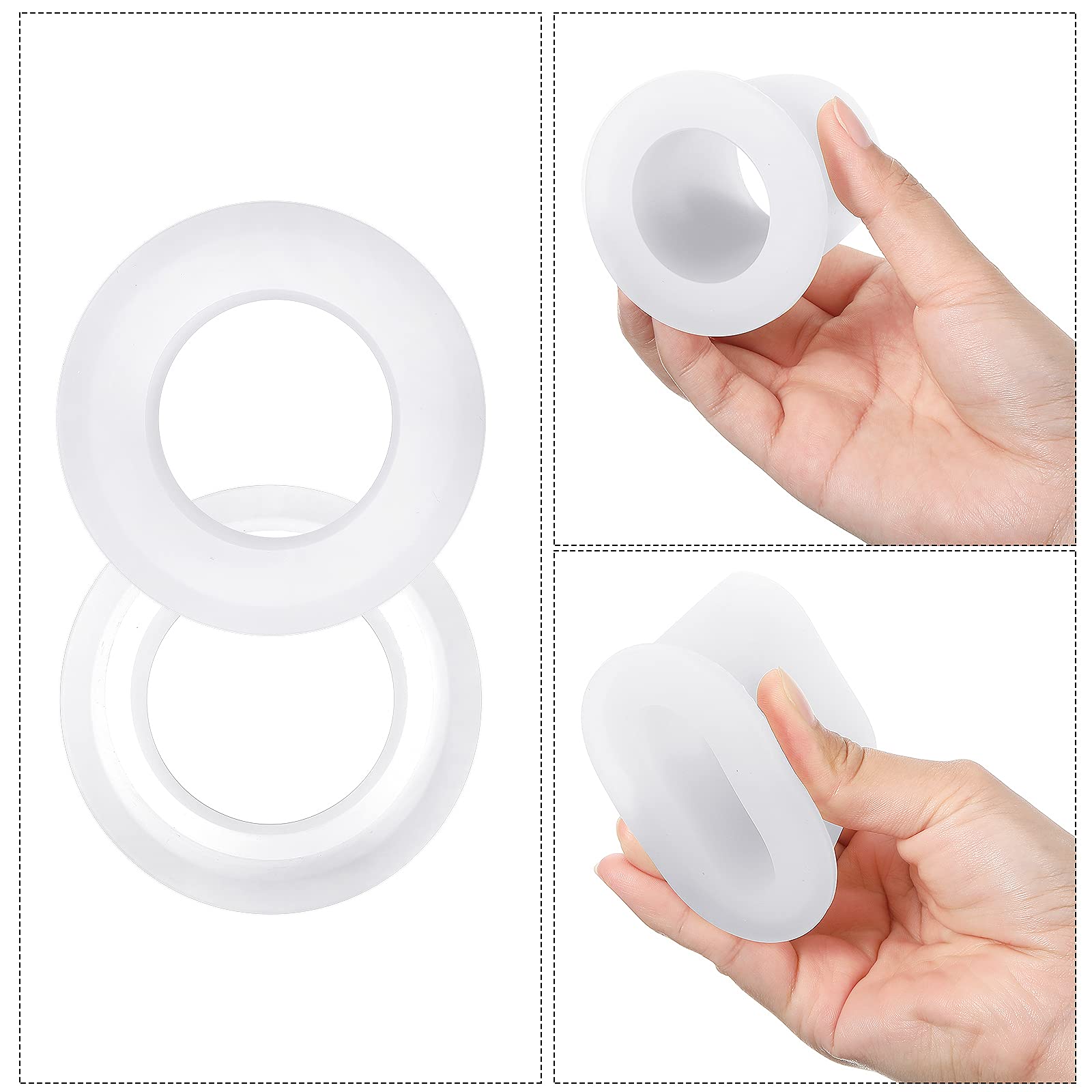 Outus umbrella stabilizer sleeve transparent protects surfaces while reducing wobble.