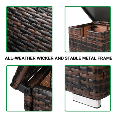 Outvita durable steel frame provides sturdy support for heavy propane tanks outside.