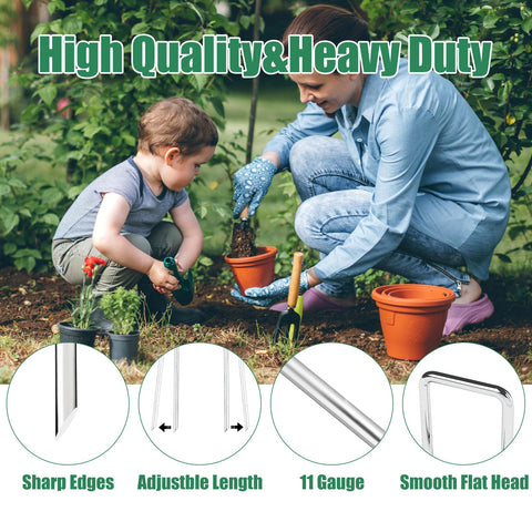 OutVue hot-dip galvanized stake with sharp tip enables quick soil penetration.