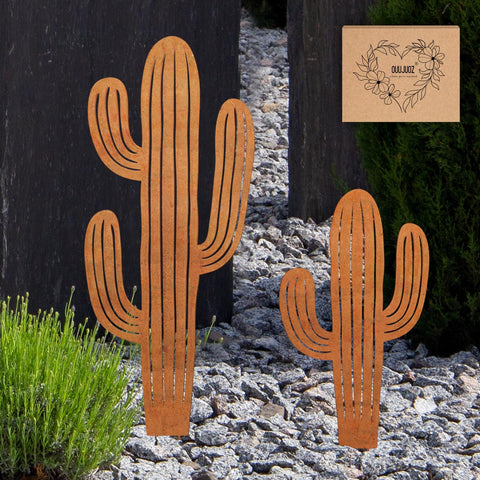 OUUJUOZ metal cactus large outdoor decor enhances lawn appeal.