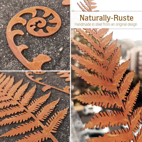 OUUJUOZ patio garden stakes five-piece-set provides year-round outdoor color.