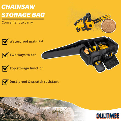OUUTMEE chainsaw carrying case two-way carry enables comfortable transport