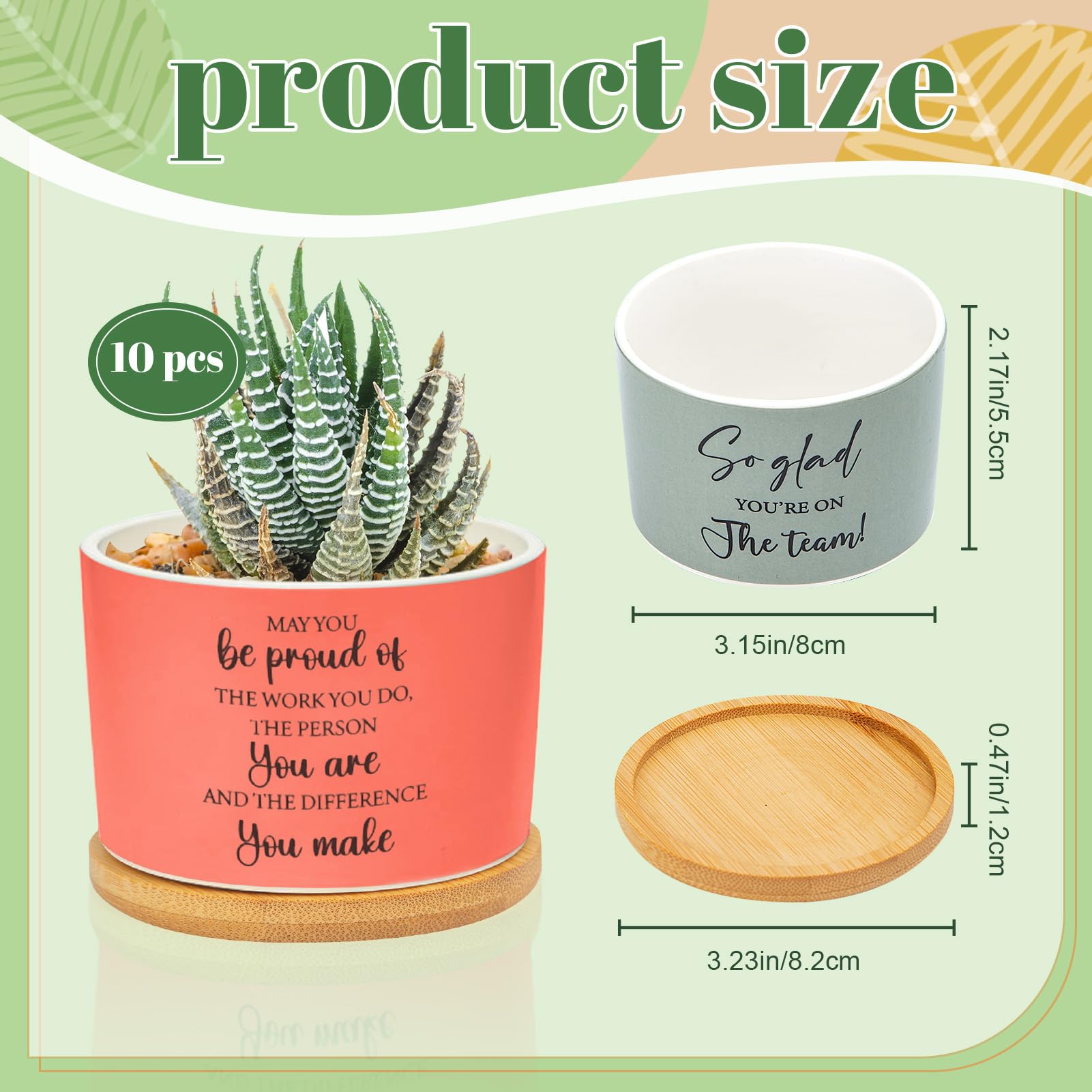 Ouvibor bamboo tray paired with ceramic pot for a stable desk display