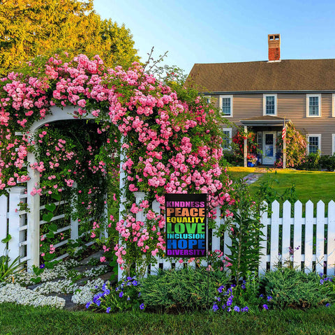 OUXIOAZ deck or patio flag enhances curb appeal and conversation.