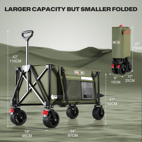 Overmont wagon side pocket holds long items for organized trips