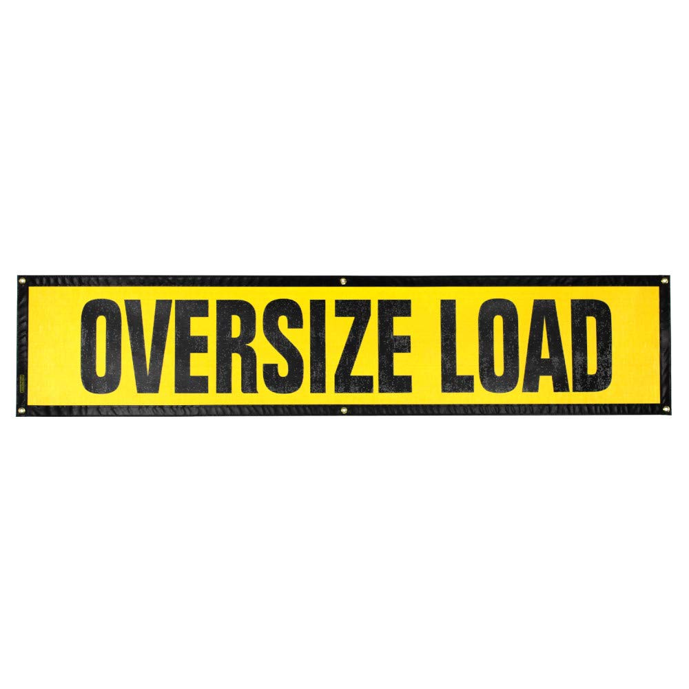 Oversize Warning Sign 18in84in full view shows size and visibility.