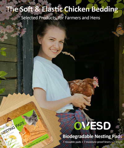 OVESD nesting pads fit standard nest boxes securely.