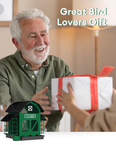 OVIBIRD gift-ready bird watching feeder ideal for nature lovers.