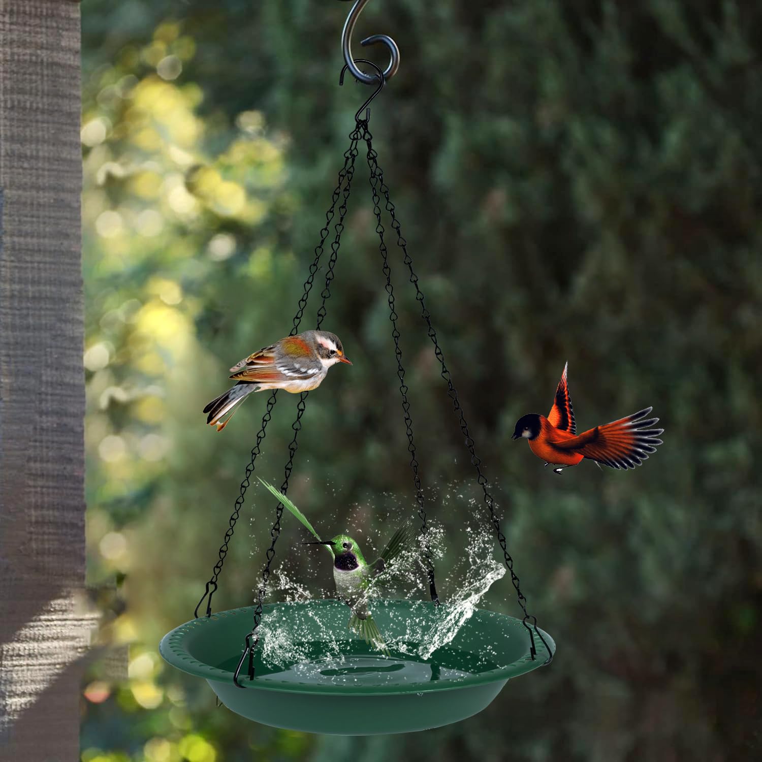 OVZILKI backyard décor-ready bird bath enhances outdoor spaces