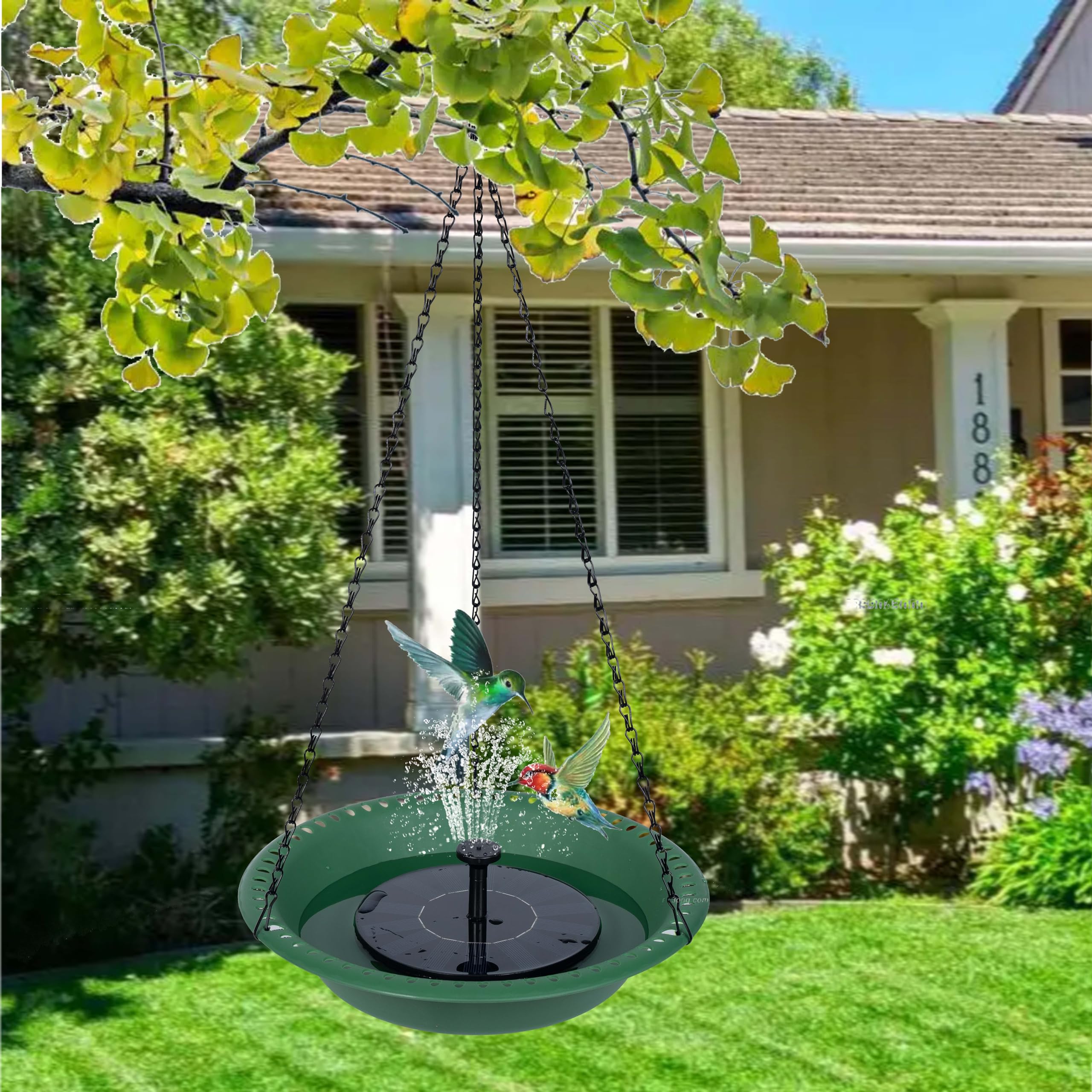 OVZILKI bird bath ground placement for garden display