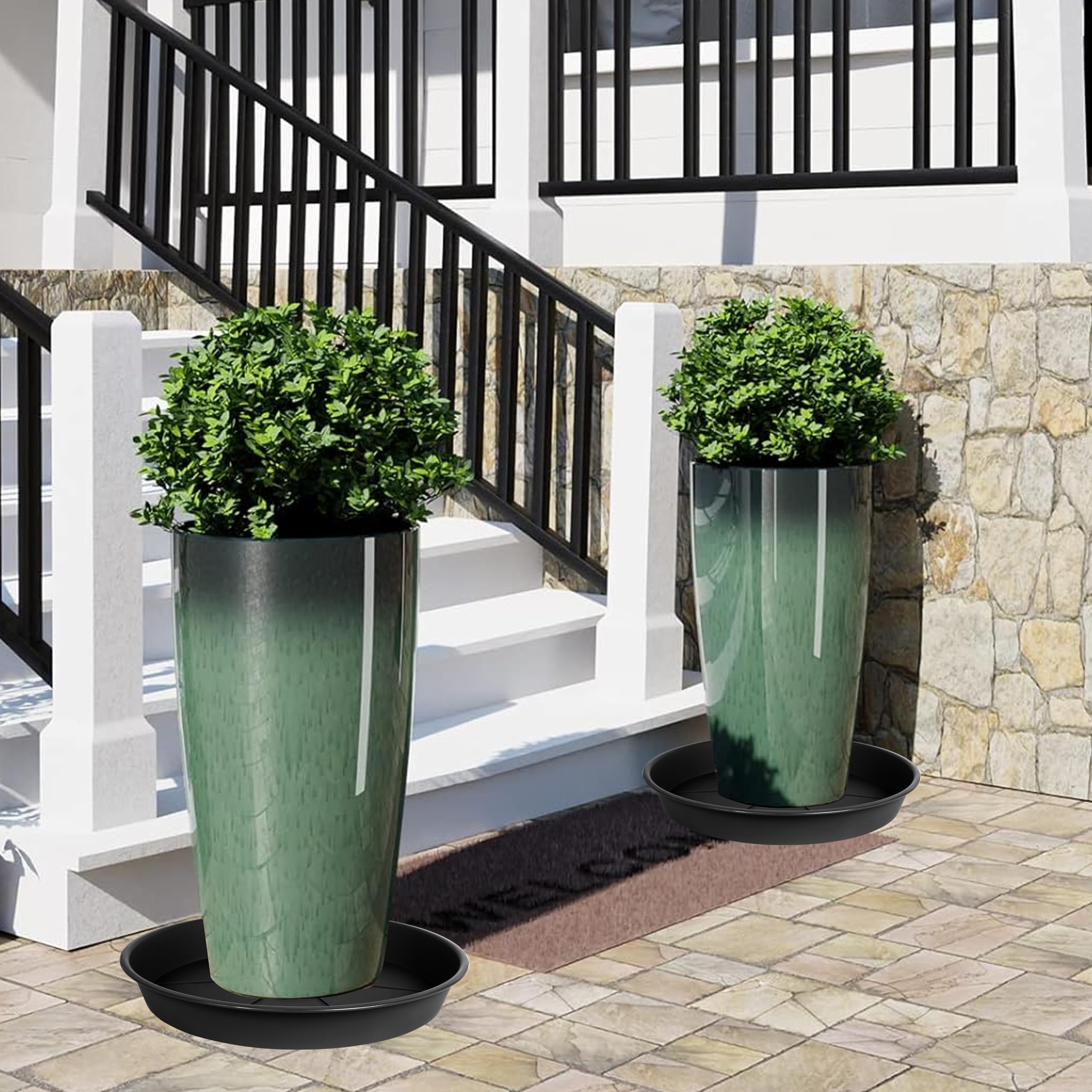 OVZILKI saucer designed for both outdoor and indoor use.