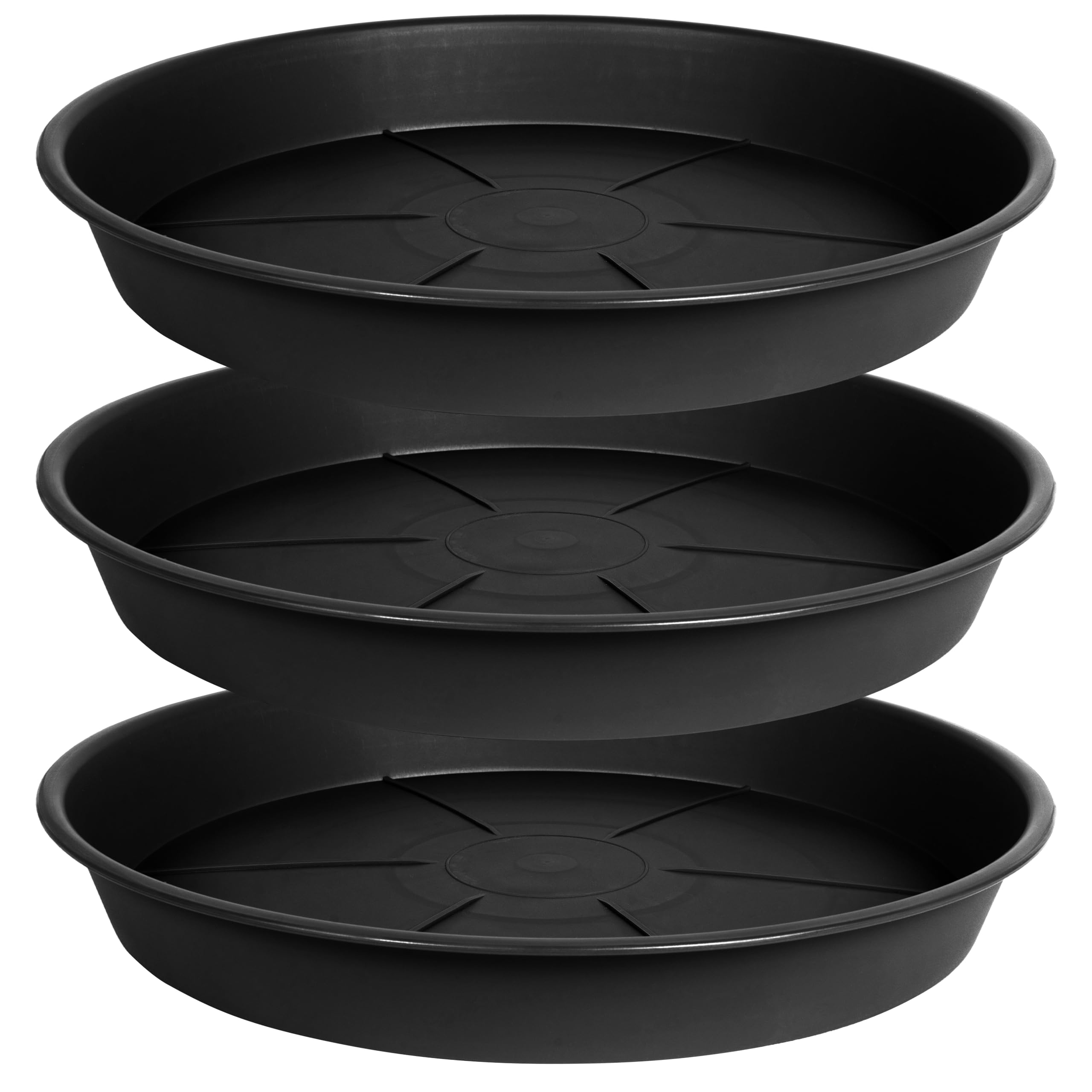 OVZILKI 16in top-view plant saucer protects floors from drainage.