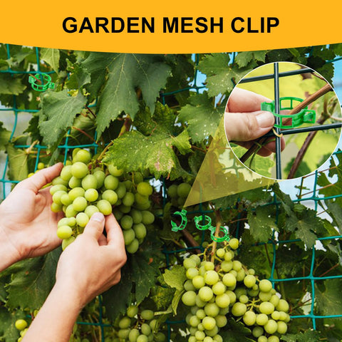 Durable plastic, heat resistant Owandan clips endure outdoor garden use.