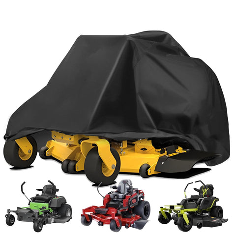OWEEIO lawn mower cover made from rugged 600D Oxford fabric protects against weather.