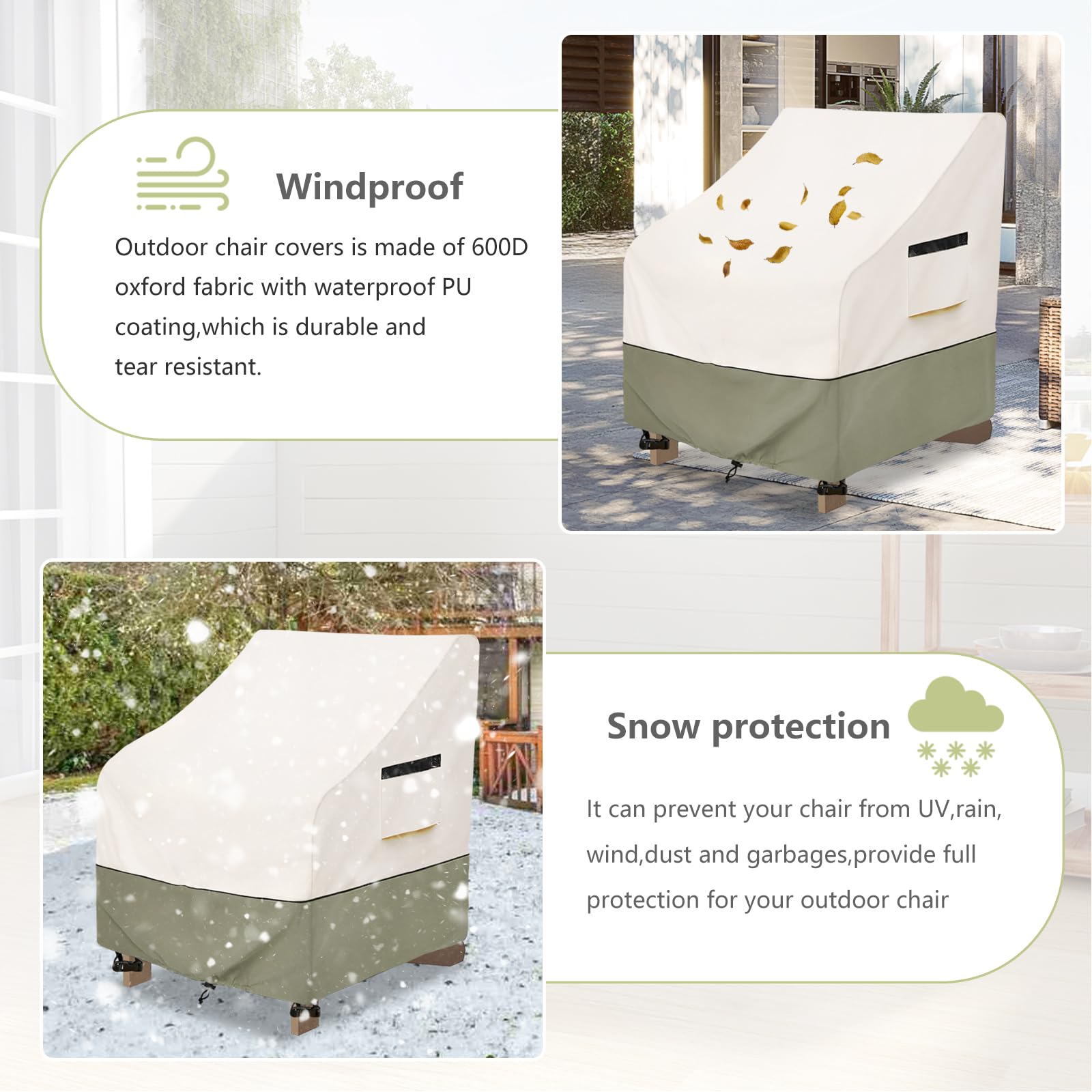 Owlcover 600D material delivers durable outdoor protection.
