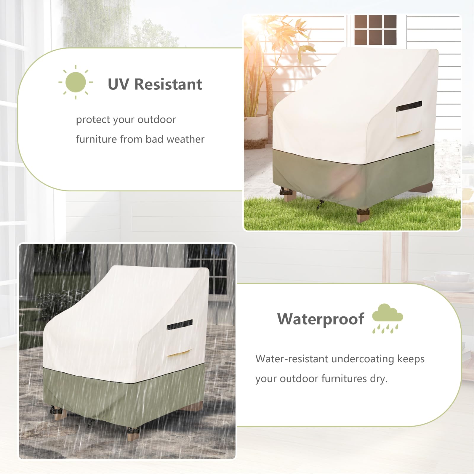 Owlcover beige color complements outdoor furniture aesthetics.