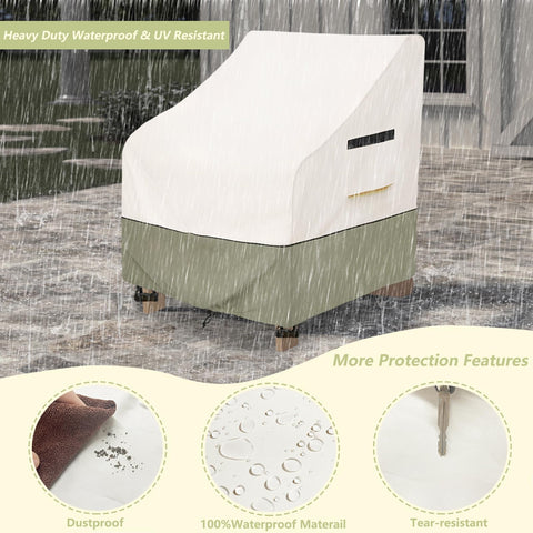 Owlcover beige Adirondack chair cover protects against UV and weather.