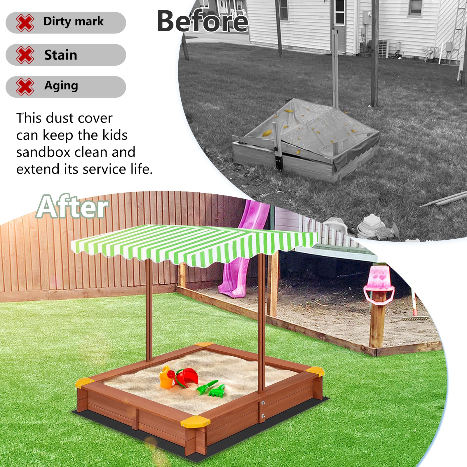 Owlcover easy-clean design simplifies maintenance after outdoor play.