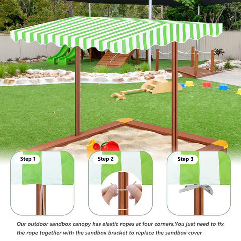 Owlcover eight-corner rope system secures the canopy quickly.