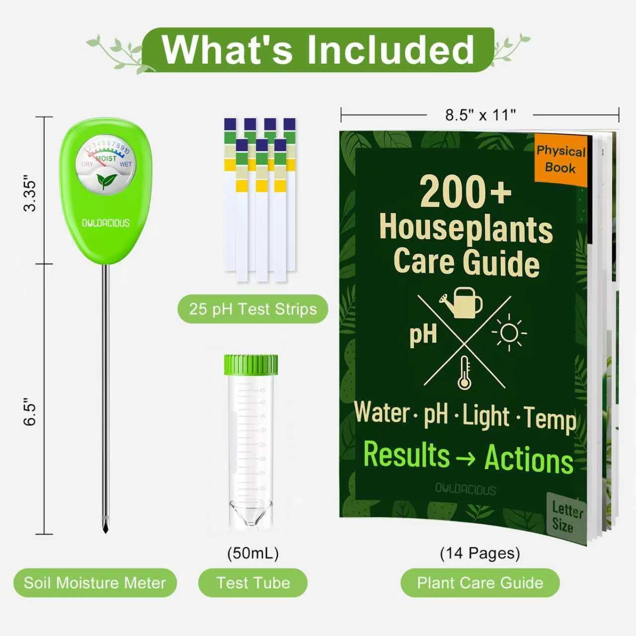 Owldacious 200+ plants guide demonstrates care needs for many houseplants.