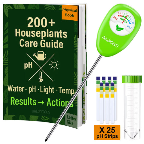 Owldacious soil moisture meter shows moisture levels instantly for accurate watering.