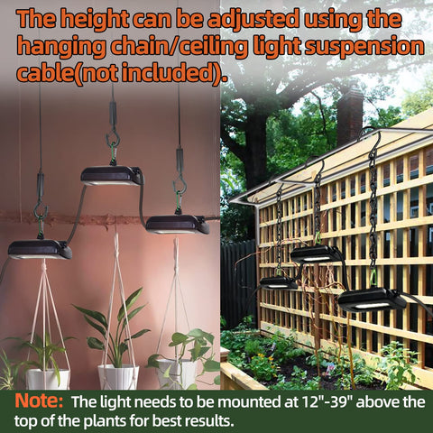 Owleye greenhouse and outdoor garden use scenario with grow lights