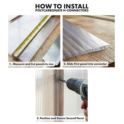 OWLHAUS greenhouse panel assembly kit improves alignment.