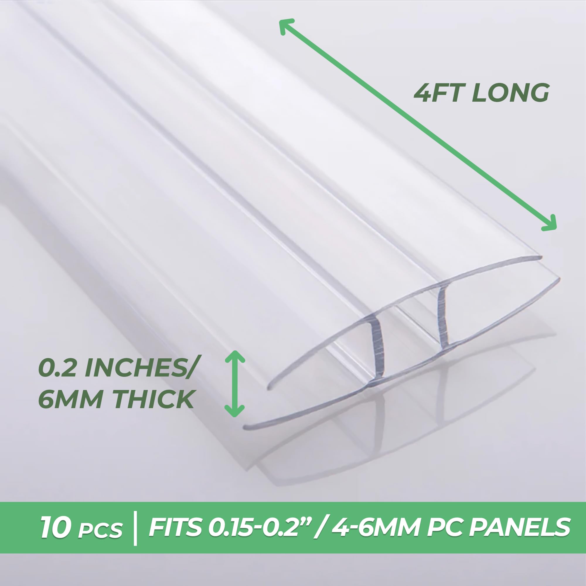 OWLHAUS greenhouse panel connector dust-proof design prevents gaps and keeps sun exposure steady