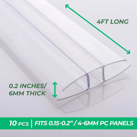 OWLHAUS greenhouse panel connector dust-proof design prevents gaps and keeps sun exposure steady