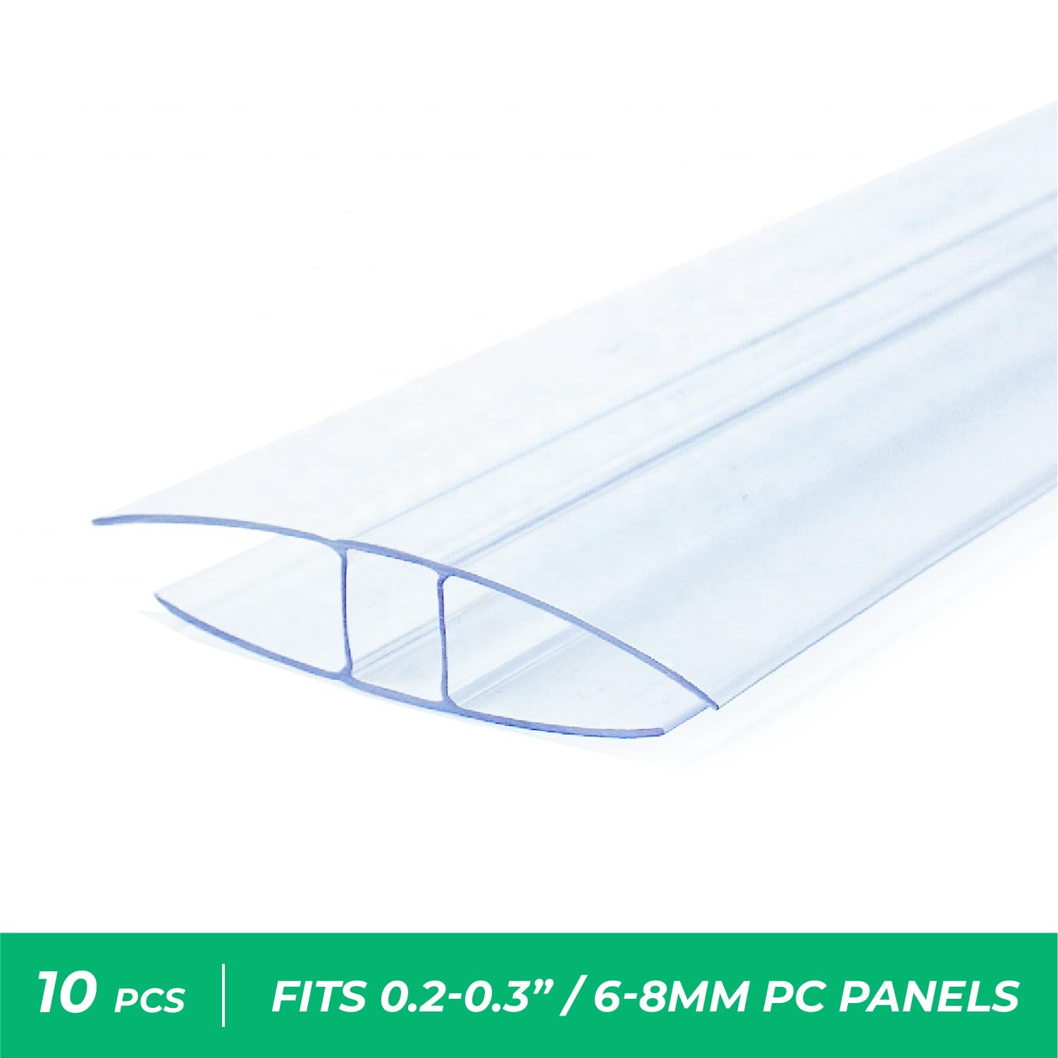 OWLHAUS panel joiner H-profile 4ft for easy greenhouse assembly.