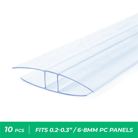 OWLHAUS panel joiner H-profile 4ft for easy greenhouse assembly.