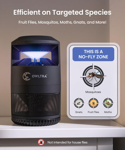 OWLTRA IMT-L60 powerful suction draws pests into the glue board