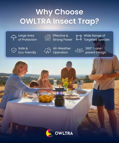 OWLTRA OMT-L20 protects up to half an acre for patios and gardens.