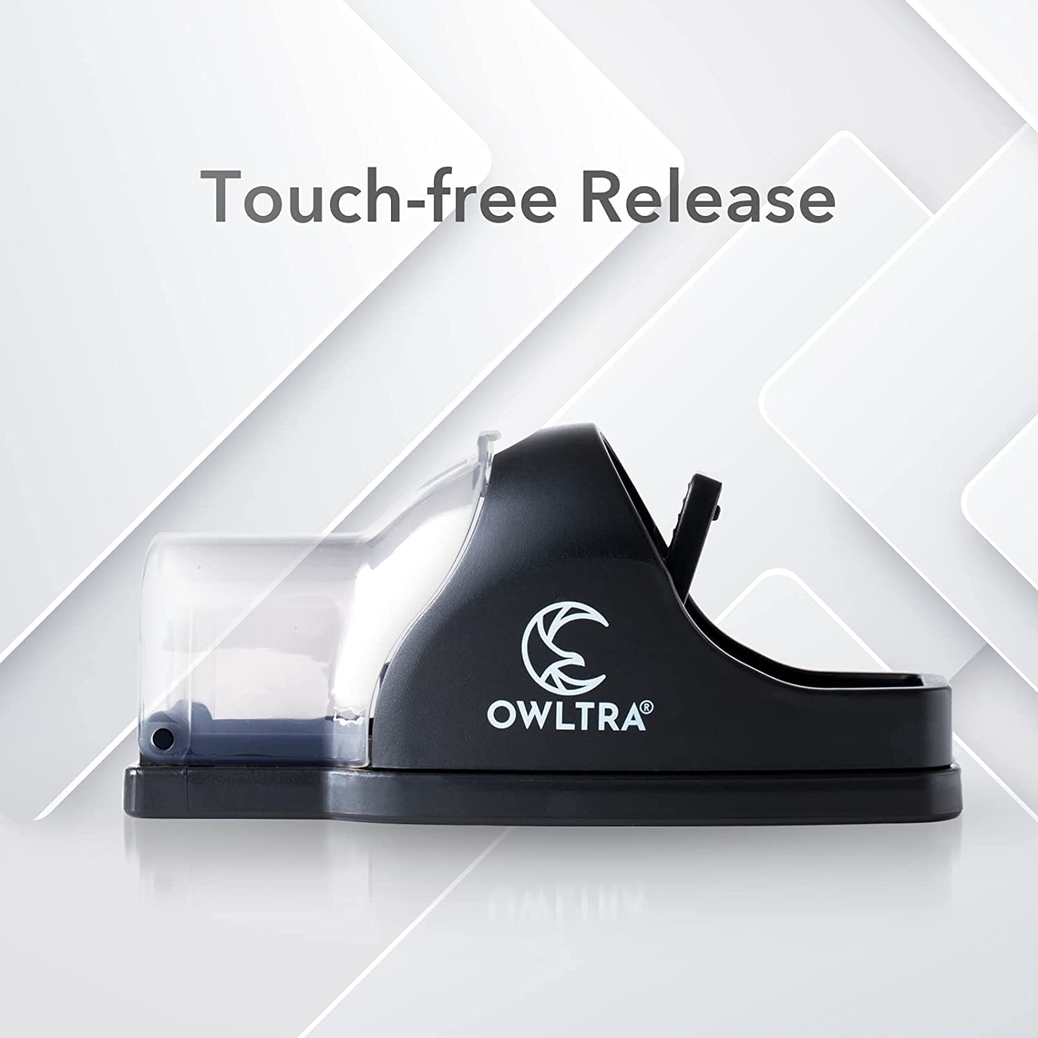 OWLTRA touch-free release feature for easy cleanup after use