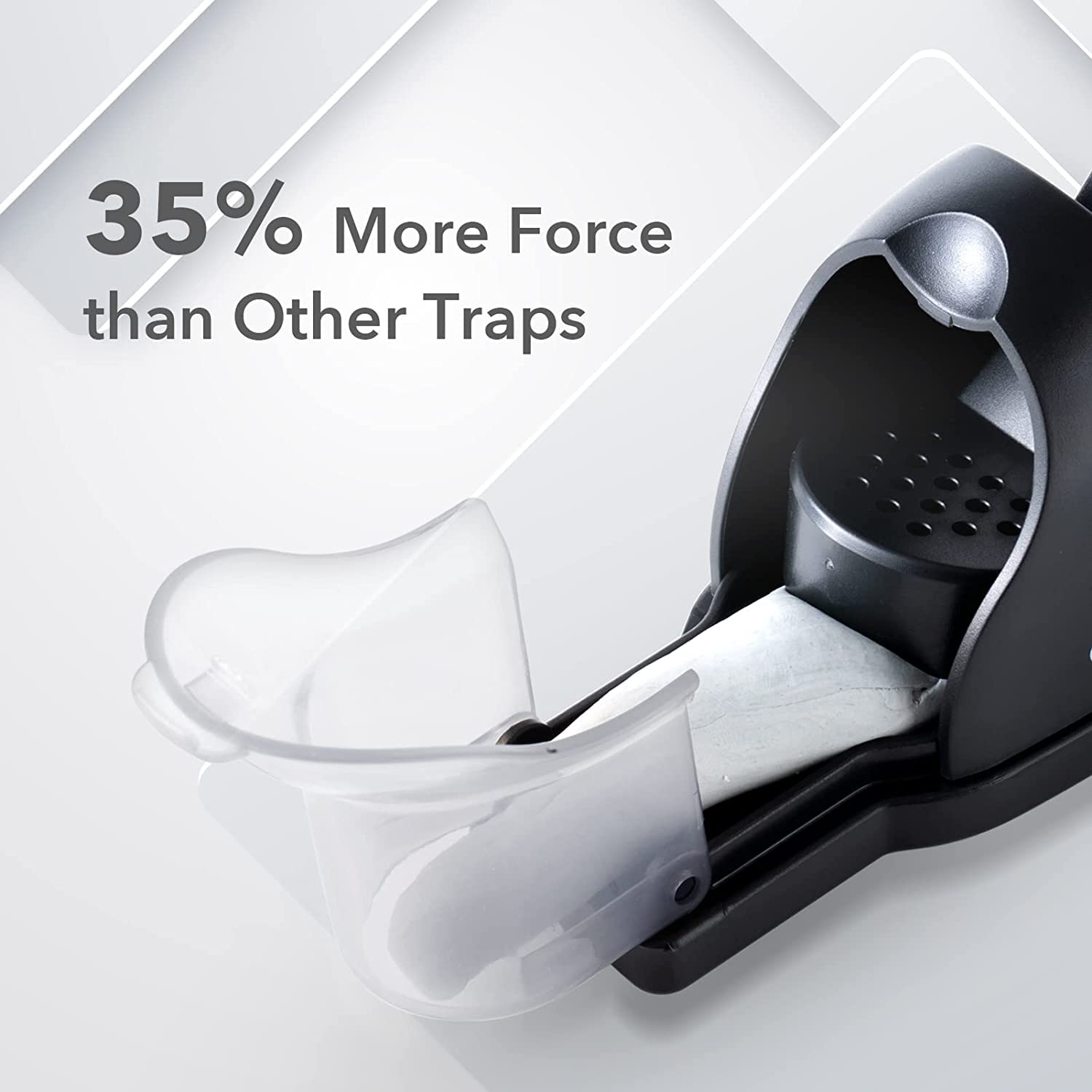 OWLTRA tunnel snap trap side view highlighting compact, reusable design