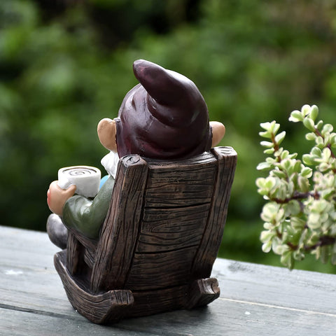 OwMell seven-inch statue adds character to porch and garden spaces.