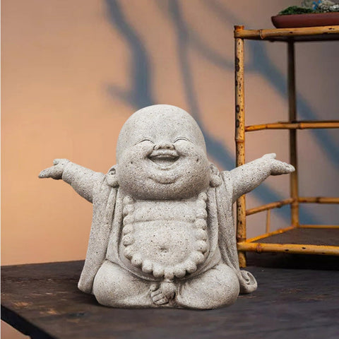 OwMell indoor-outdoor Jizo figurine suits patios and micro landscapes