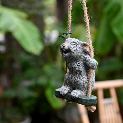 OwMell bunny size display with rope for simple hanging