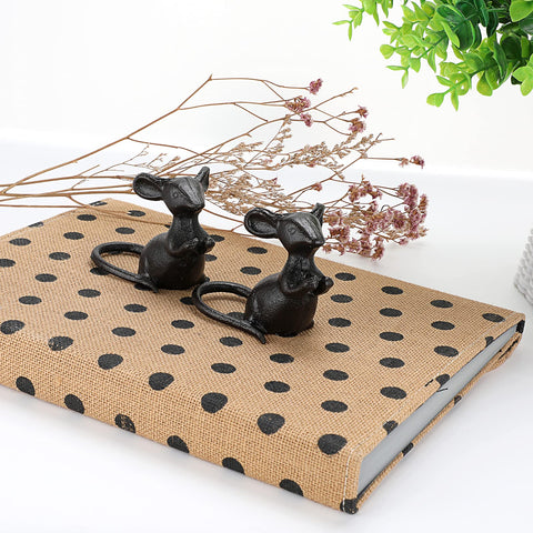 OwnMy black mouse sculpture enhances garden decor with durable, weather-resistant appeal.
