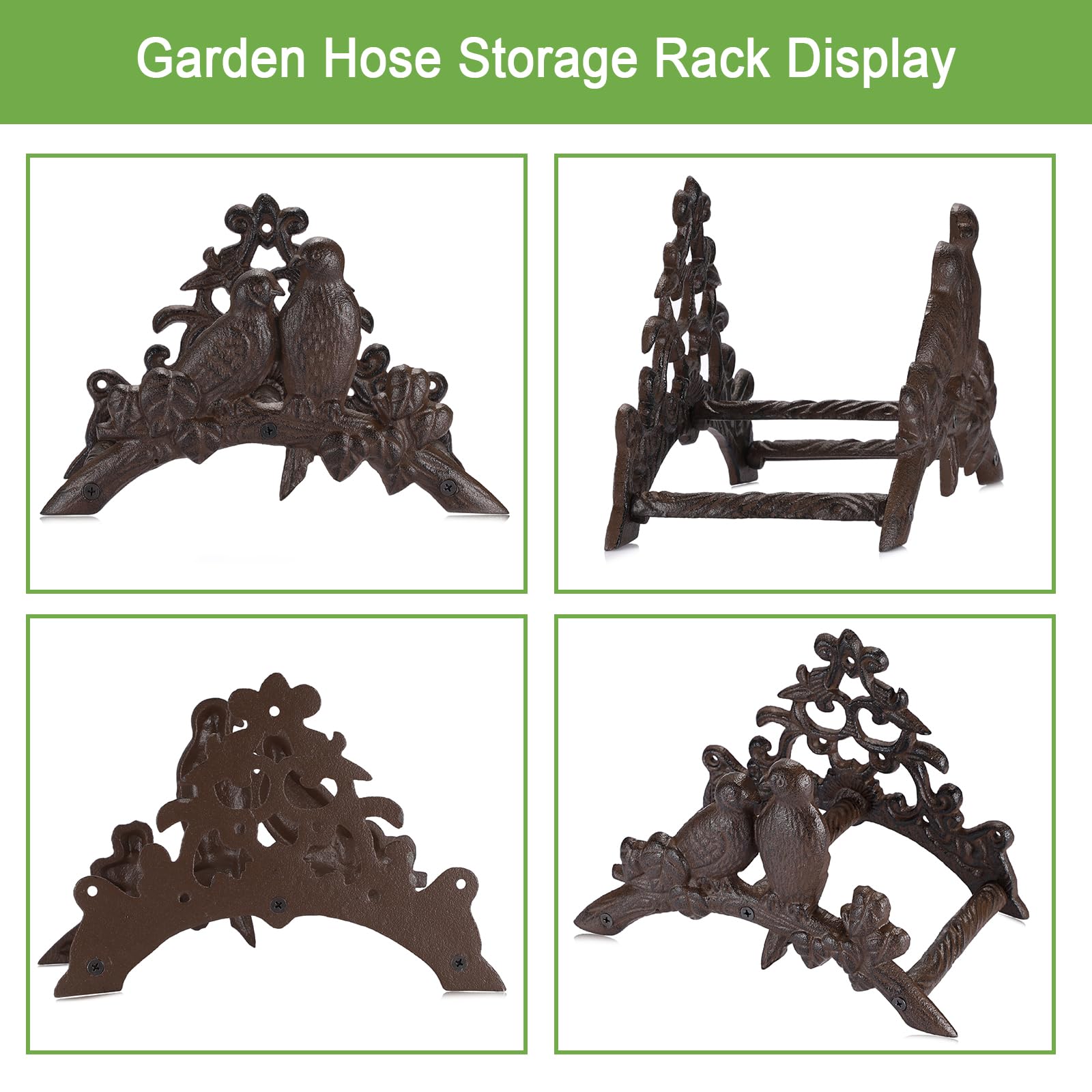 OwnMy hose holder anti-rust coating protects against weather and wear.